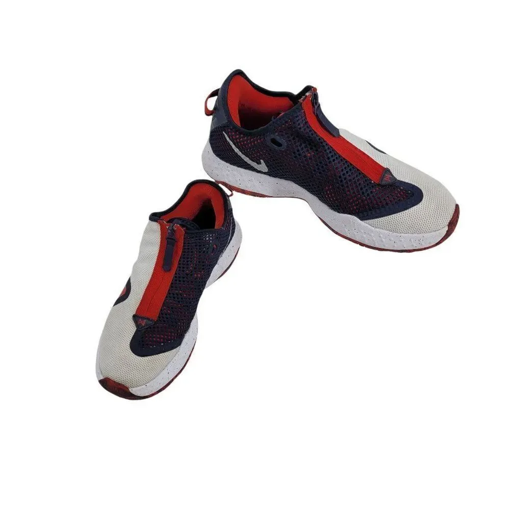 Mens Nike PG 4 USA Colorway Low Top Hidden Laces Basketball Sneakers‎ Sz 10.5